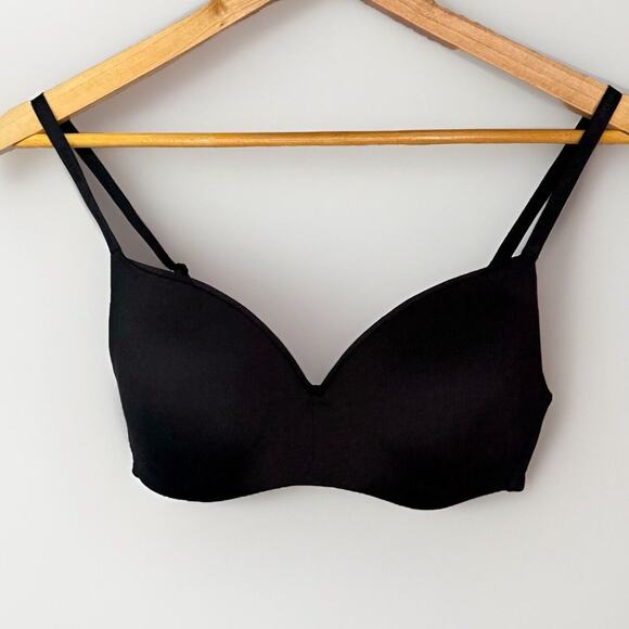 Calvin Klein Black Padded Underwire Bra Women’s Size Small Adjustable Straps - Picture 1 of 6
